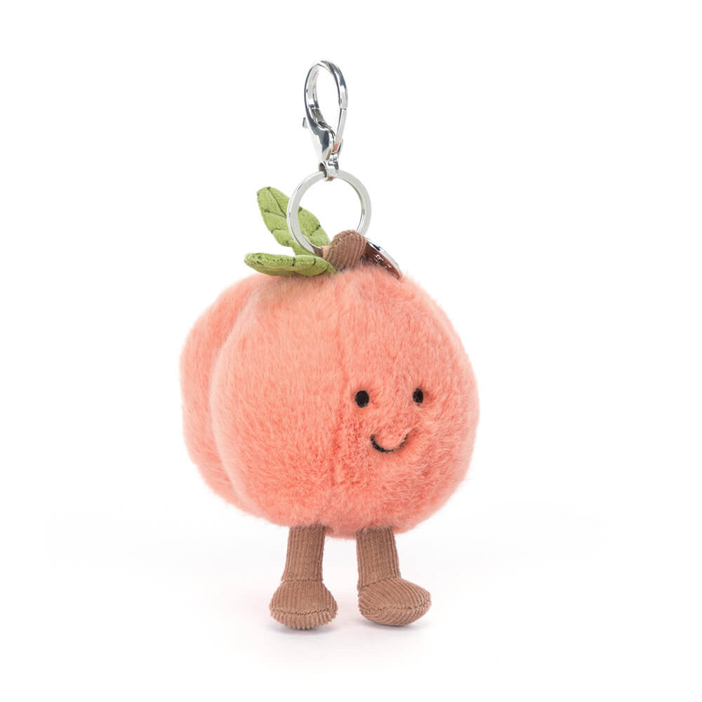 AMUSEABLES PEACH BAG CHARM 15CM - Jellycat