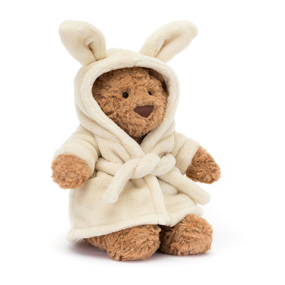 BARTHOLOMEW BEAR BATHROBE 26CM - Jellycat