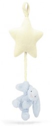 BASHFUL BUNNY STAR MUSICAL PULL BLUE 28CM - Jellycat