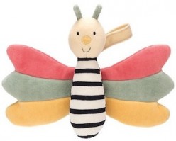 DOODLEBUG BUTTERFLY RATTLE/CRINKLE 17CM - Jellycat