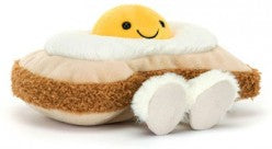 AMUSEABLES EGGLANTINE EGG ON TOAST 16CM - Jellycat