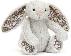 BLOSSOM SILVER BUNNY 'BLOOM' LITTLE 18CM - Jellycat