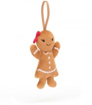 FESTIVE FOLLY GINGERBREAD RUBY 10CM - Jellycat
