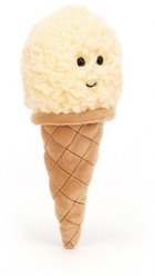 IRRESISTIBLE ICE CREAM VANILLA 18CM - Jellycat