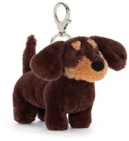 OTTO SAUSAGE DOG BAG CHARM 11CM - Jellycat