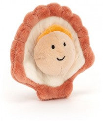 SENSATIONAL SEAFOOD SCALLOP 8CM - Jellycat