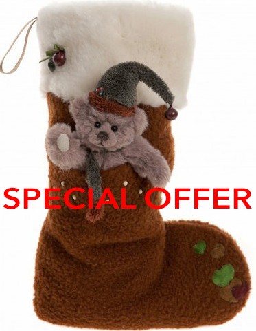 Retired At Corfe Bears - STOCKING REINDEER BROWN **SPECIAL OFFER**