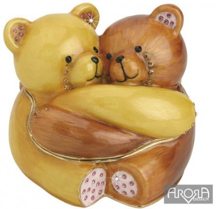 Retired Bears and Animals - FRIENDS FOREVER TRINKET BOX & PENDANT