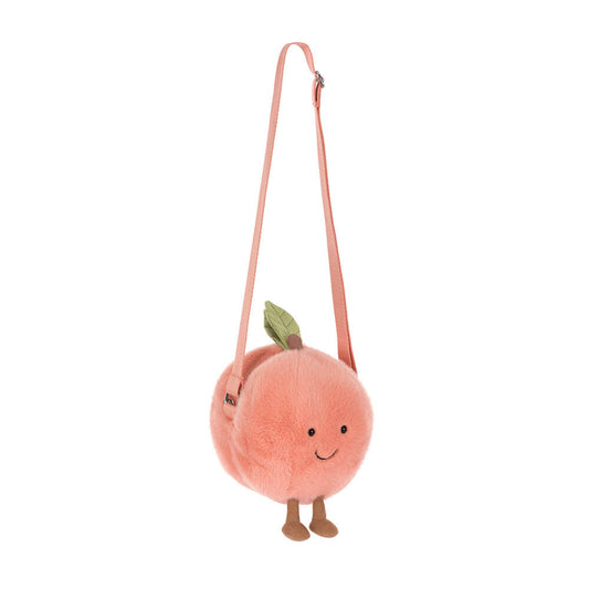 AMUSEABLES PEACH SHOULDER BAG 18CM - Jellycat
