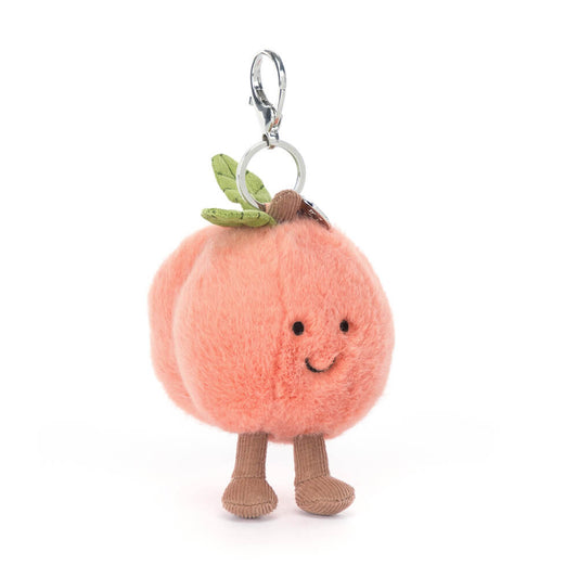 AMUSEABLES PEACH BAG CHARM 15CM - Jellycat