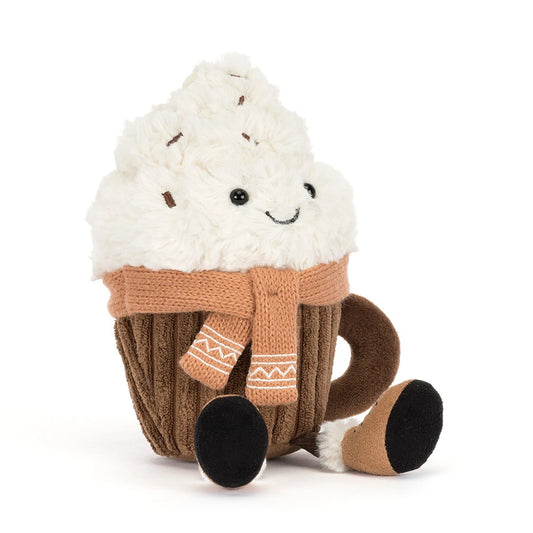 AMUSEABLES SCARFFLES HOT CHOCOLATE 19CM - Jellycat