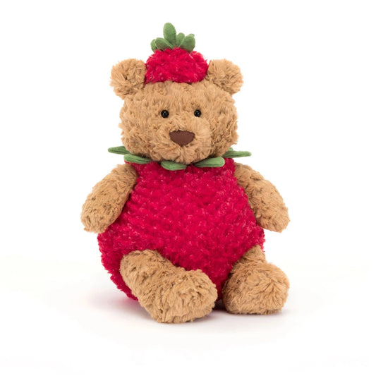 BARTHOLOMEW BEAR STRAWBERRY 26CM - Jellycat
