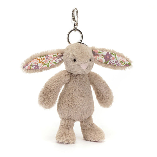 BLOSSOM BEIGE BUNNY 'PETAL' BAG CHARM 18CM - Jellycat