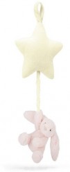 BASHFUL BUNNY STAR MUSICAL PULL PINK 28CM - Jellycat