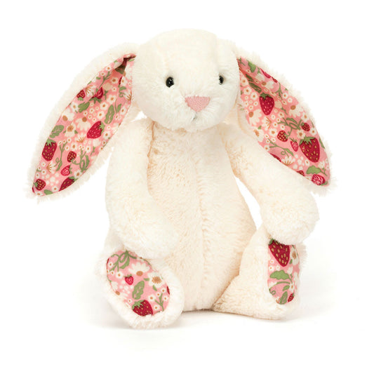 BLOSSOM CREAM BUNNY 'BERRY' LITTLE 18CM - Jellycat