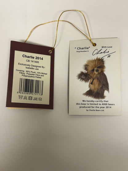 PRE-LOVED: CHARLIE YEAR BEAR 2014 - Charlie Bears