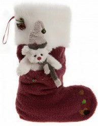 STOCKING BERRY RED 12" - Charlie Bears