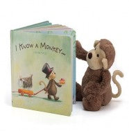 BOOK - I KNOW A MONKEY - Jellycat