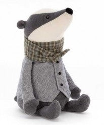 RIVERSIDE RAMBLER BADGER 23CM - Jellycat