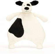 BASHFUL BLACK & CREAM PUPPY COMFORTER 27CM - Jellycat
