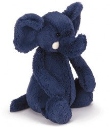 BASHFUL DARK BLUE ELEPHANT 18CM - Jellycat