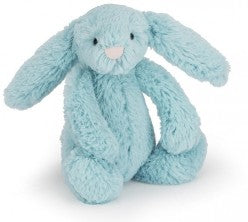 BASHFUL BUNNY AQUA 18CM - Jellycat