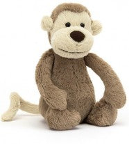 BASHFUL MONKEY LITTLE  18CM - Jellycat