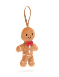 FESTIVE FOLLY GINGERBREAD FRED 10CM - Jellycat