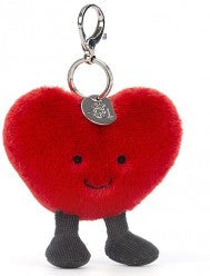 AMUSEABLE HEART BAG CHARM 16CM - Jellycat