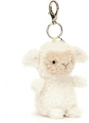 LITTLE LAMB BAG CHARM 17CM - Jellycat
