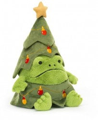 CHRISTMAS TREE RICKY RAIN FROG 29CM - Jellycat