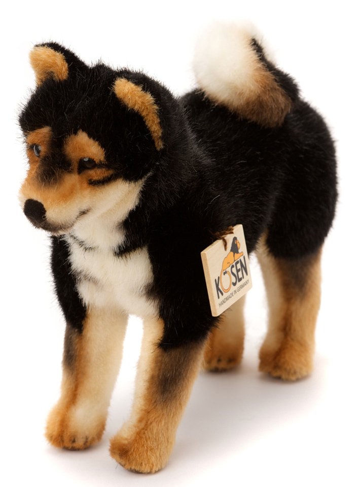 black shiba inu stuffed animal