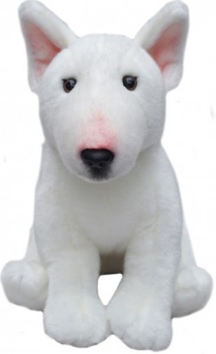 english bull terrier cuddly toy