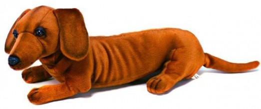 cuddly sausage dog toy