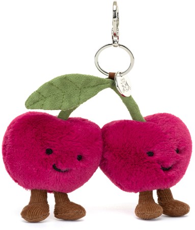 Jellycat Bag Charms - AMUSEABLES CHERRIES BAG CHARM 16CM