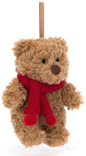 Jellycat Christmas - BARTHOLOMEW BEAR DECORATION 12CM