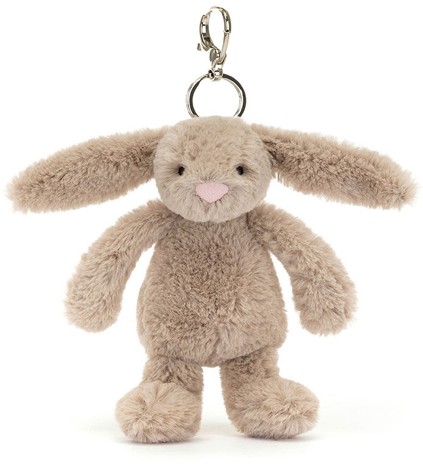 Jellycat Bag Charms - BASHFUL BEIGE BUNNY BAG CHARM 18CM