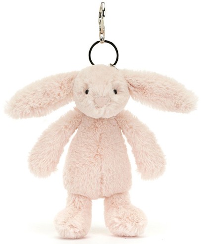 Jellycat Bag Charms - BASHFUL BLUSH BUNNY BAG CHARM 18CM