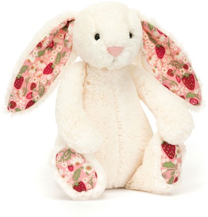 Jellycat Bunnies - BLOSSOM CREAM BUNNY 'BERRY' LITTLE 18CM