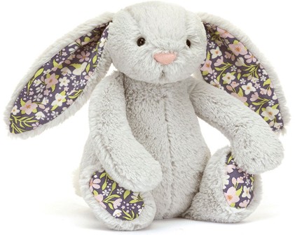 Jellycat Bunnies - BLOSSOM SILVER BUNNY 'BLOOM' LITTLE 18CM