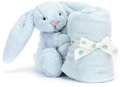 Jellycat Bunnies - BASHFUL BUNNY SOOTHER BLUE 34CM