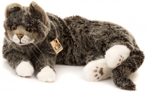 realistic stuffed cat toy