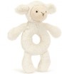 BASHFUL LAMB RING RATTLE 18CM