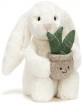 CREAM BUNNY WITH PLANT 31CM CREAM BUNNY WITH PLANT 31CM